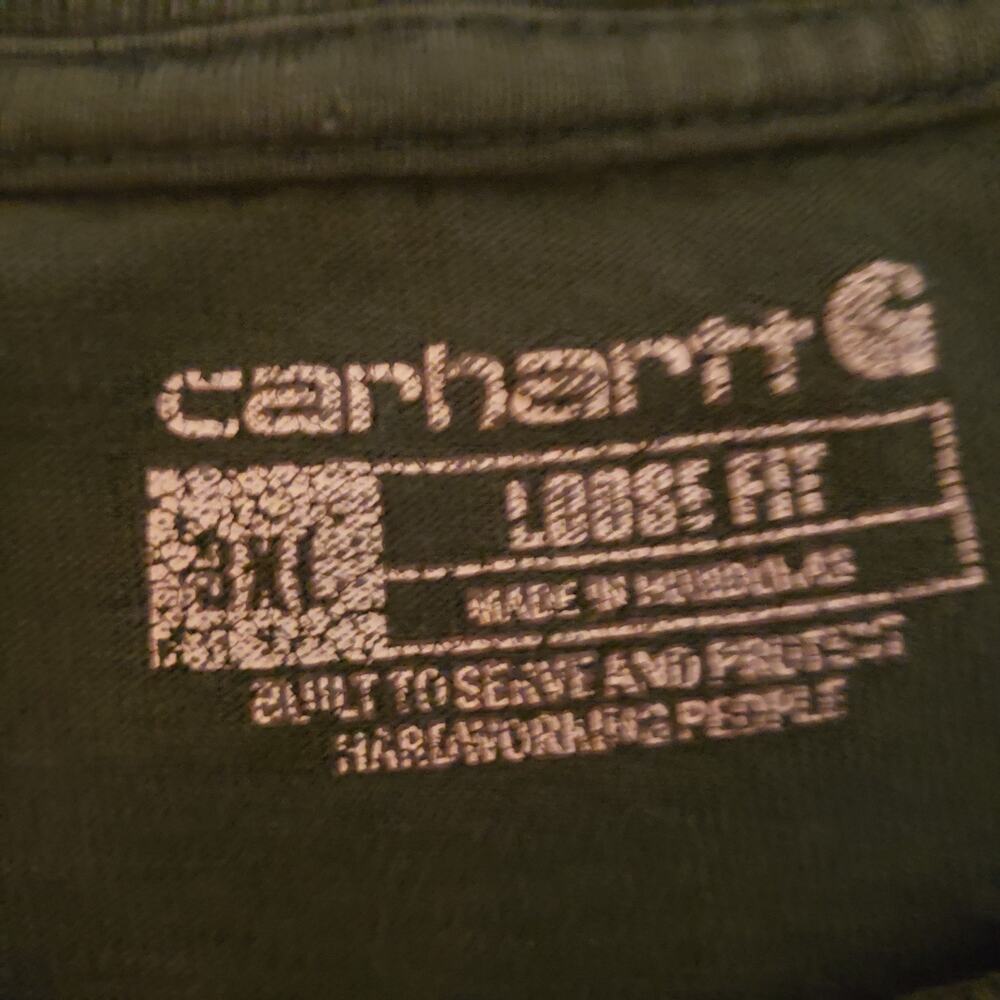 Carhartt Men's Loose Fit Pocket Workwear T-Shirt, Green Size 3XL Tall#D85C - Picture 2 of 6